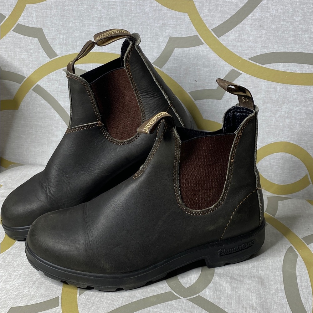 Blundstone Brown Leather Chelsea Ankle Boots - Picture 2 of 6